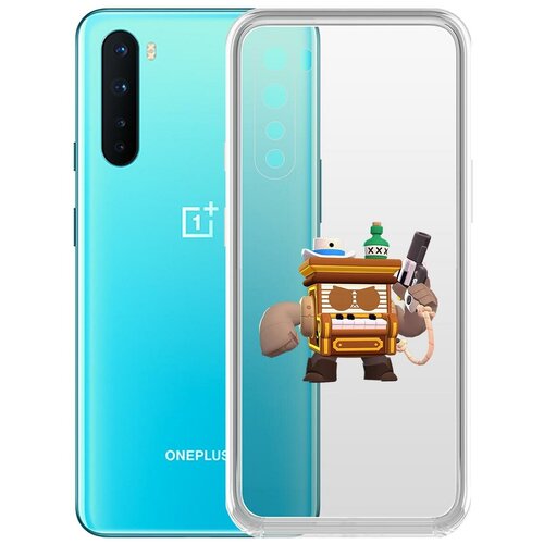 фото Чехол-накладка clear case brawl stars-8-бит из салуна для oneplus nord krutoff group