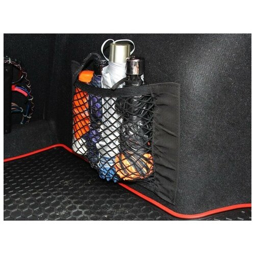 Сетка багажная для ниш карман 25х40 см на липкой ленте 808₽