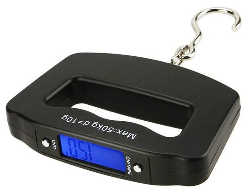 Ручные Электронные Весы для багажа Electronic Luggage SCALE Черные - фотография № 3