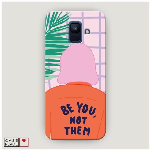 фото Чехол пластиковый samsung galaxy a6 be you not them case place
