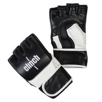 Перчатки для смешанных единоборств Clinch Combat черно-белые (размер L/XL)
