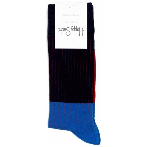 Носки Happy Socks, размер 41-46, мультиколор, синий