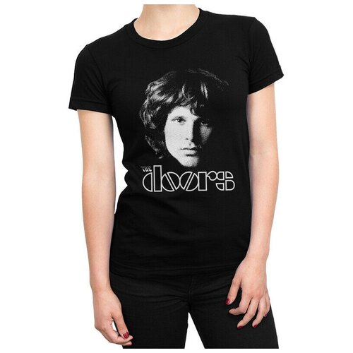 Футболка Design Heroes The Doors - Джим Моррисон Женская Черная XL