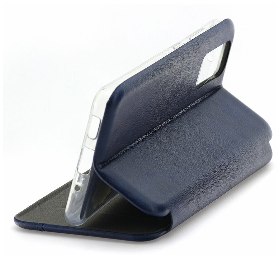 Чехол книжка Samsung S20 Derbi Open Book-1 темно-синий, противоударный откидной чехол портмоне с подставкой, кейс с защитой экрана и отделением для карт