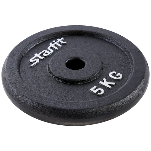 фото Диск чугунный core bb-204 d26 мм, черный, 5 кг starfit