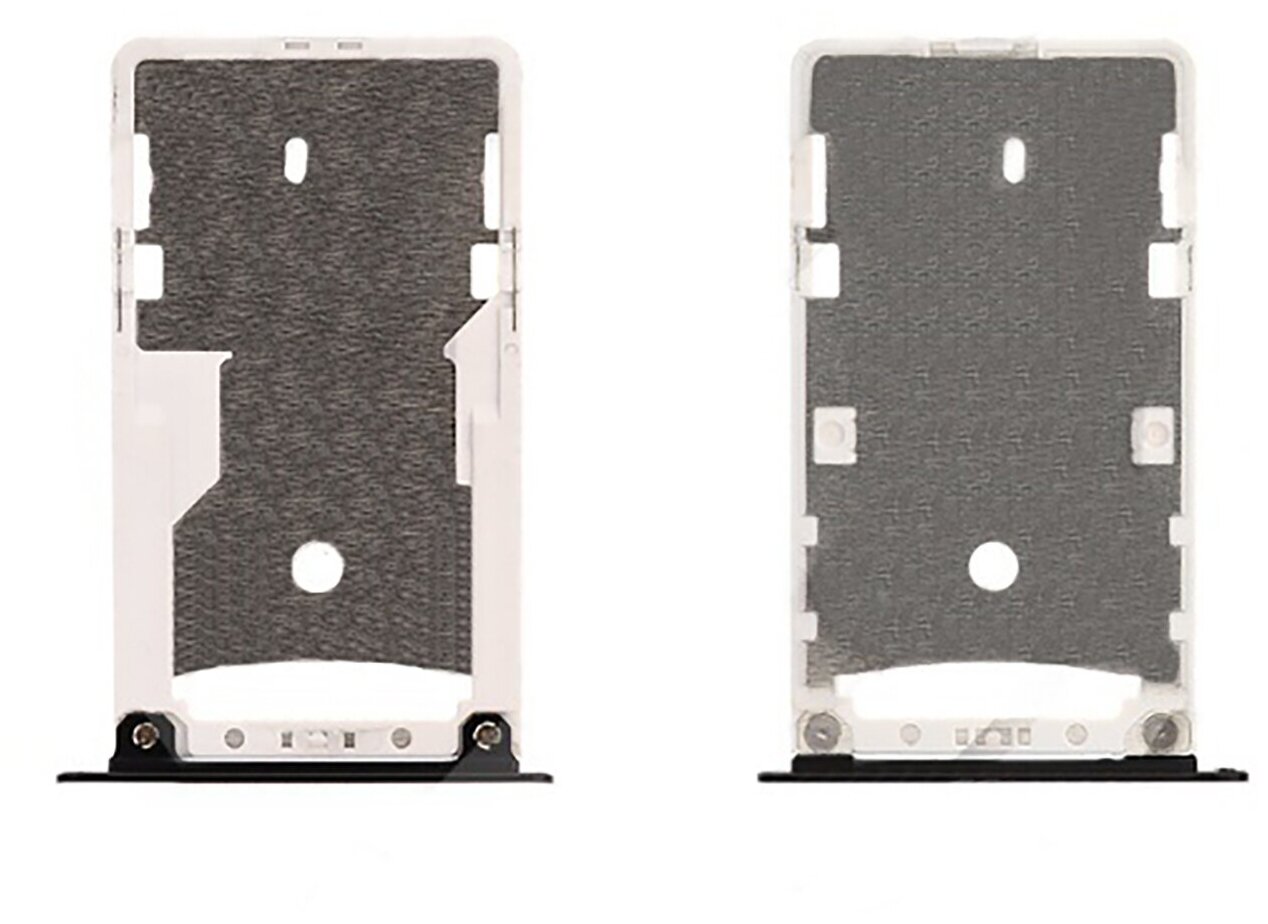 Держатель (лоток) SIM карты для Xiaomi Redmi 4X Note 4 Note 4X черный