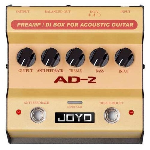 AD-2-Acc. Preamp-Di-box Педаль эффектов, Joyo rowin di box lef 331 micro di with cab sim and gain