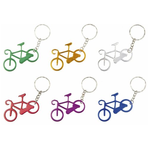 фото Брелок для ключей "велосипед" алюминиевый, цвета в ассортименте (12), 5-719906 m-wave
