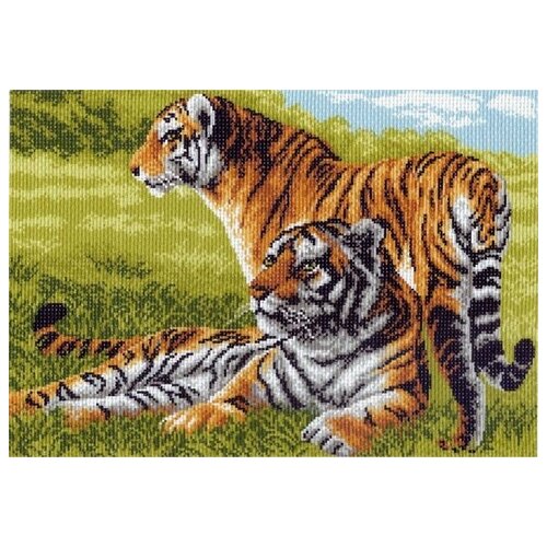 Бенгальские тигры Рисунок на канве 37/49 37х49 (28х41) Матренин Посад 617 37х49 (28х41) Матренин Посад 617