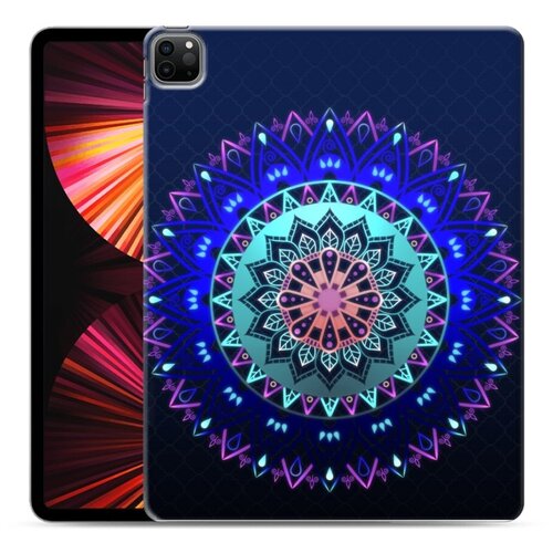 фото Дизайнерский силиконовый чехол для ipad pro 12.9 2020 светящиеся мандалы 100gadgets