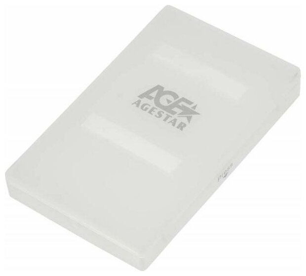 Внешний контейнер для HDD 2.5 SATA AgeStar SUBCP1 USB2.0 белый