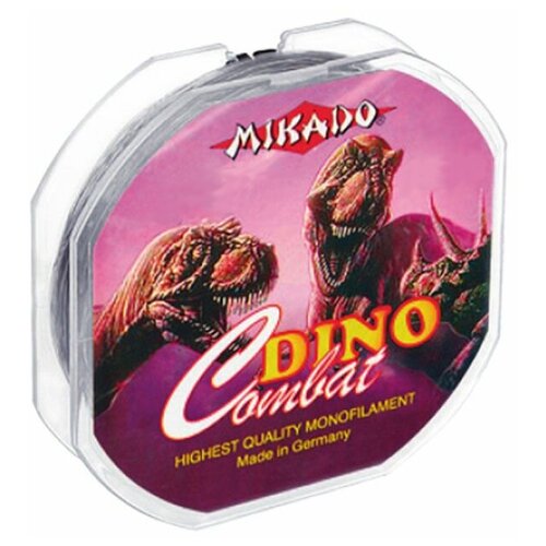 монофильная леска mikado dino contra d 0 08 мм 30 м 1 85 кг прозрачный 1 шт Монофильная леска MIKADO Dino Combat d=0.12 мм, 30 м, 2.6 кг, прозрачный, 1 шт.