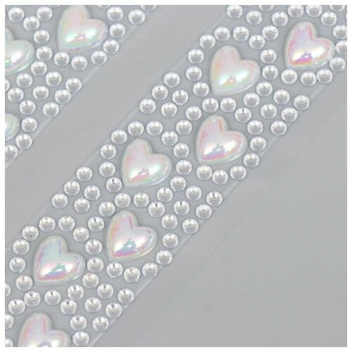 MARU Декоративная самоклеящаяся лента из страз. длина каждой 300 мм, ширина 25 мм.