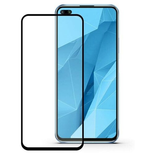 фото Защитное стекло для (honor huawei view 30 pro) олеофобное / закаленное/ противоударное / полноэкранное, full glue (черная рамка) чехлы и стекла