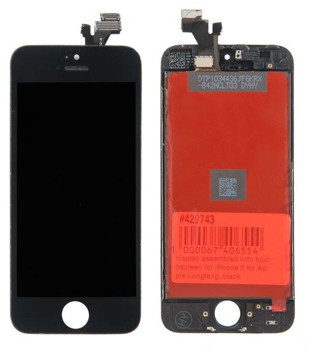 Дисплей в сборе для Apple iPhone 5 AAA, черный / комплектующие для смартфонов