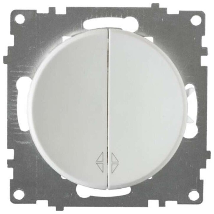 фото Механизм переключателя 2-кл. СП Florence бел. OneKeyElectro 2172777, 1шт