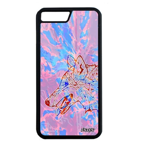 фото Новый чехол на смартфон // iphone 8 plus // "волк" одинокий хаски, utaupia, розовый