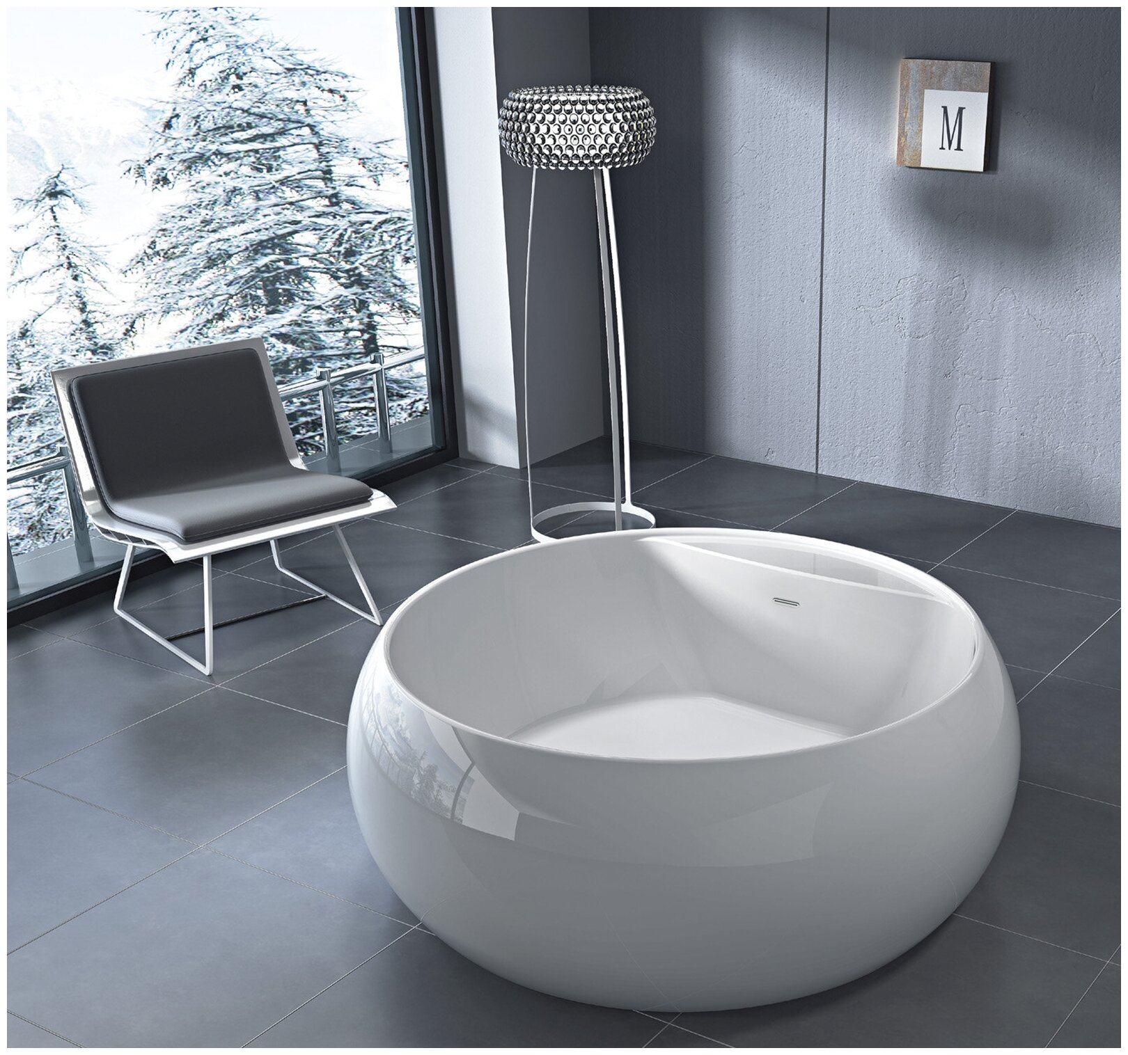 Акриловая ванна BelBagno BB30-1550 1550x1550x600