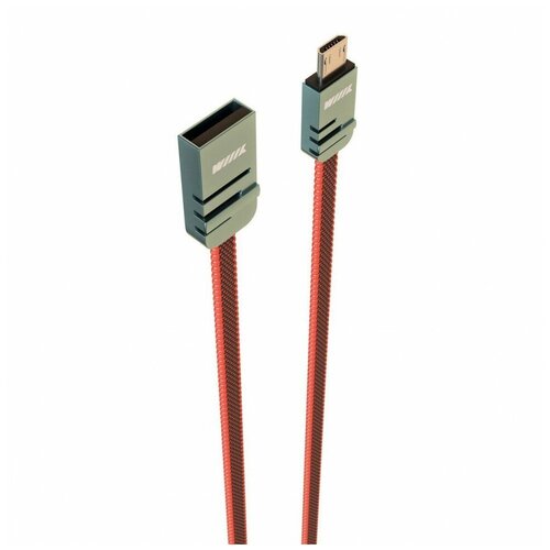 Аксессуар WIIIX USB-Micro USB Red 1m CB730-UMU-2A-CU-10R кабель wiiix usb lightning cb730 u8 2a cu 10 1 м медный серый