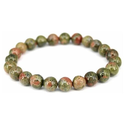 Браслет, унакит, размер 20 см., размер one size, зеленый