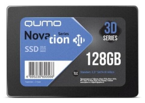 Qumo SSD 128GB Novation TLC Q3dt-128gscy sata3.0