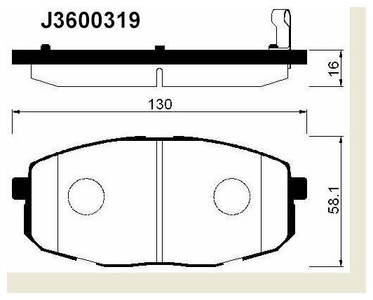 Колодки Тормозные Дисковые Передн Hyundai: I30 07-, I30 Cw Универсал 08-, Kia: Carens Ii 02-, Cee'd Хечбэк 06-, Cee'd Универ.