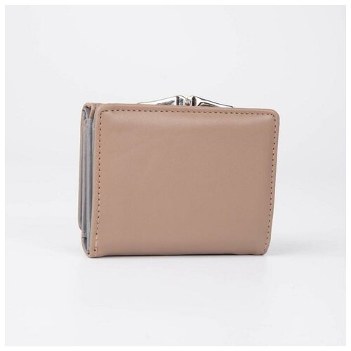 фото Кошелёк на кнопке, цвет бежевый gorodok