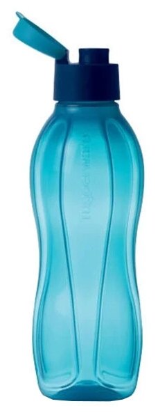 Tupperware Эко-бутылка с клапаном синяя 750 мл