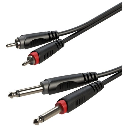 Кабель аудио 2xJack - 2xRCA Roxtone RACC150/3 3.0m кабель аудио 2xjack 2xjack roxtone gptc210 3 3 0m