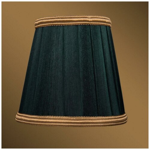 Абажур Bohemia Ivele SH10B зеленый с золотой каймой