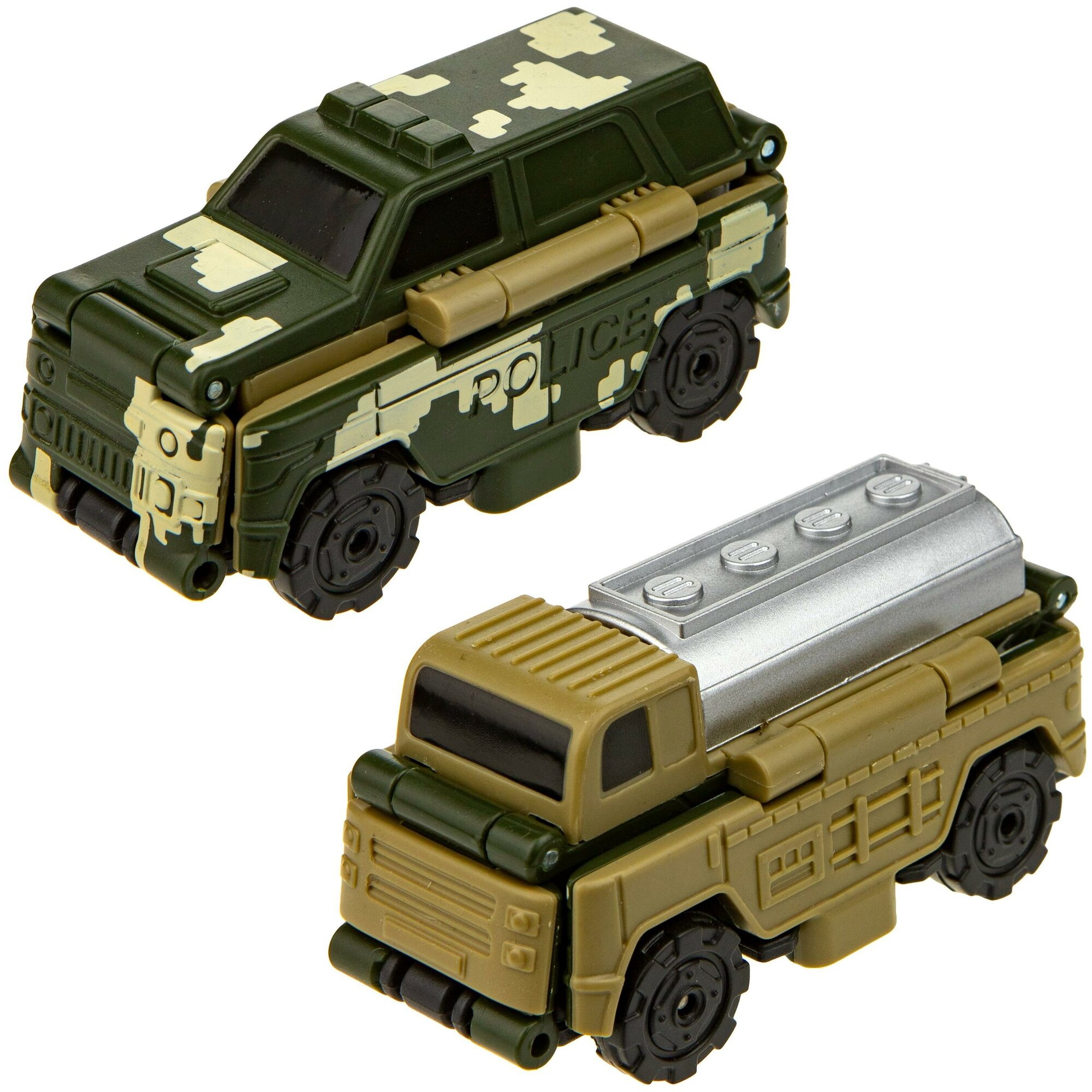 Машинка 1Toy Transcar Double Броневик-Бензовоз 8 см (Т20711)