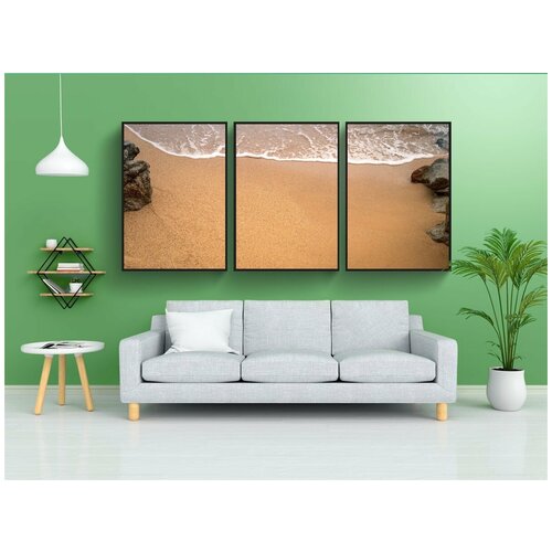 фото Набор модулных постеров для интерьера "пляж, привел, праздник" 60x90 см. в тубусе, без рамки lotsprints