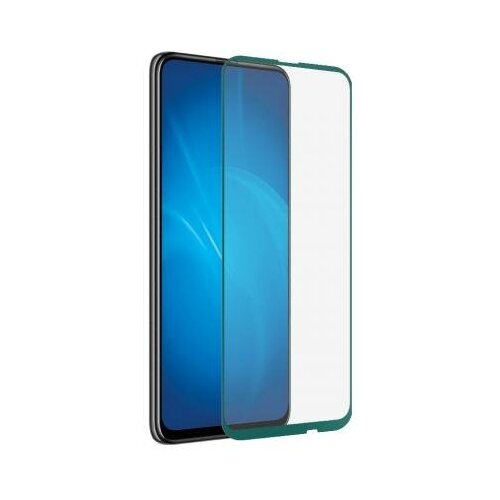 DF Закаленное стекло с цветной рамкой DF hwColor-101 green (fullscreen+fullglue) для Huawei P Smart Z/ Honor 9X/ Y9s