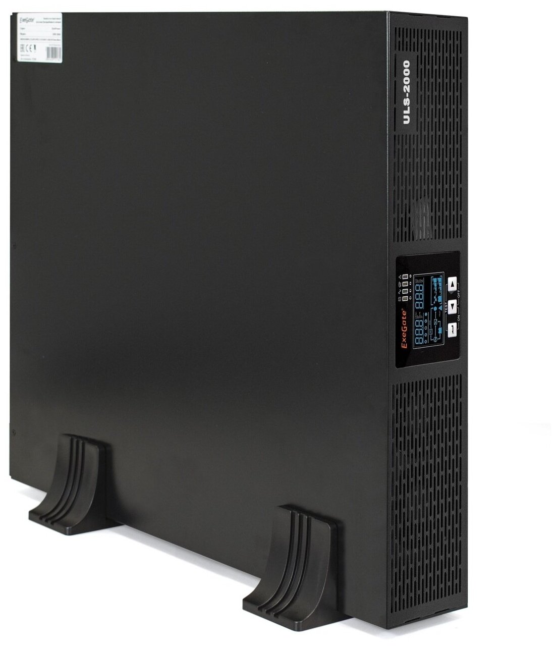 ИБП On-line ExeGate PowerExpert ULS-2000.LCD.AVR.6C13.USB.RS232.SNMP.2U <2000VA/2000W, On-Line, PF=1, LCD, 6*C13, RS232, USB, SNMP-slot, Rackmount 2U/Tower, металлический корпус, Black> EP285647RUS