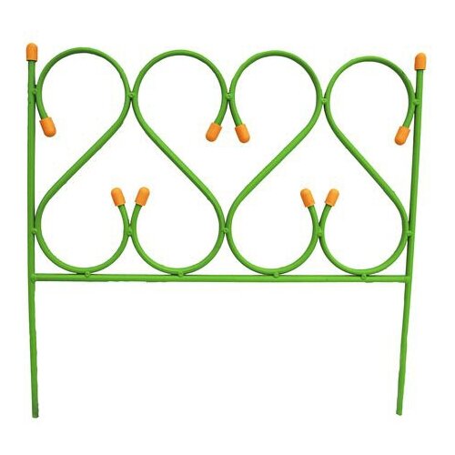 Набор заборчик Изящный мини Светло-зеленый 0,45*0,45 м, 5 шт