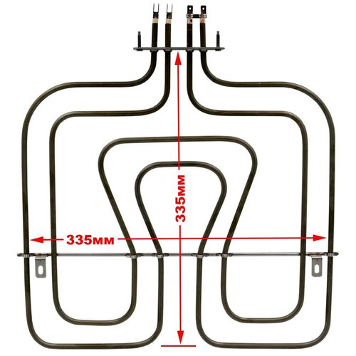 ТЭН духового шкафа Zanussi, Electrolux, AEG, IKEA верхний (800W+1650W) с грилем