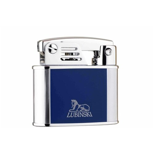 Зажигалка Формула Табака «Бассано», кремневая, синяя от бренда Lubinski