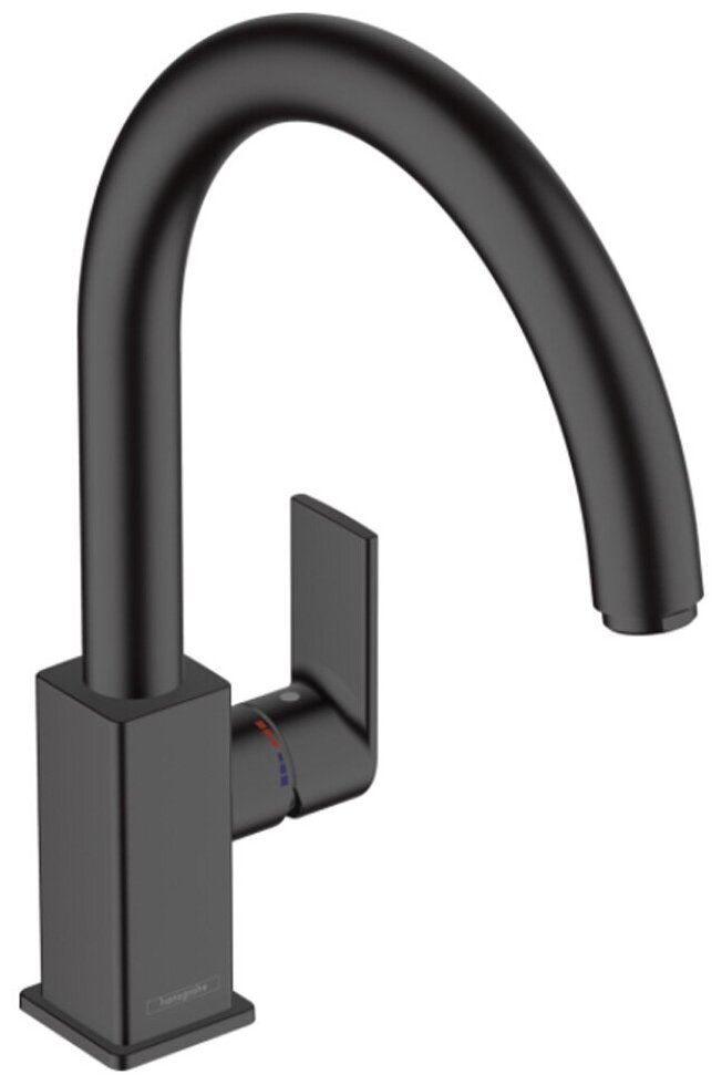 Смеситель для кухни, черный матовый, Hansgrohe Vernis Shape M35 71871670