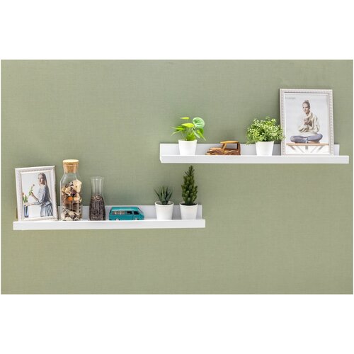 Полка настенная BORTEN CH6075, белый, 60х10х5 см (2 шт. в комплекте)
