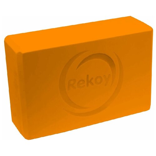 Блок для йоги Rekoy BLY2315 оранжевый блок для йоги rekoy bly2315 розовый