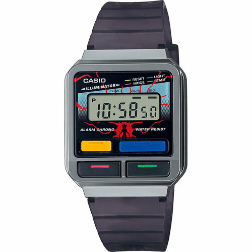 Наручные часы CASIO A120WEST-1A, черный, серый casio vintage b640wb 1a