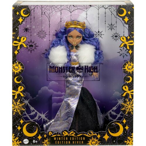 кукла клодин вульф monster high холидей howliday collector edition clawdeen wolf doll hnf97 Monster High Howliday Clawdeen Wolf Winter Edition