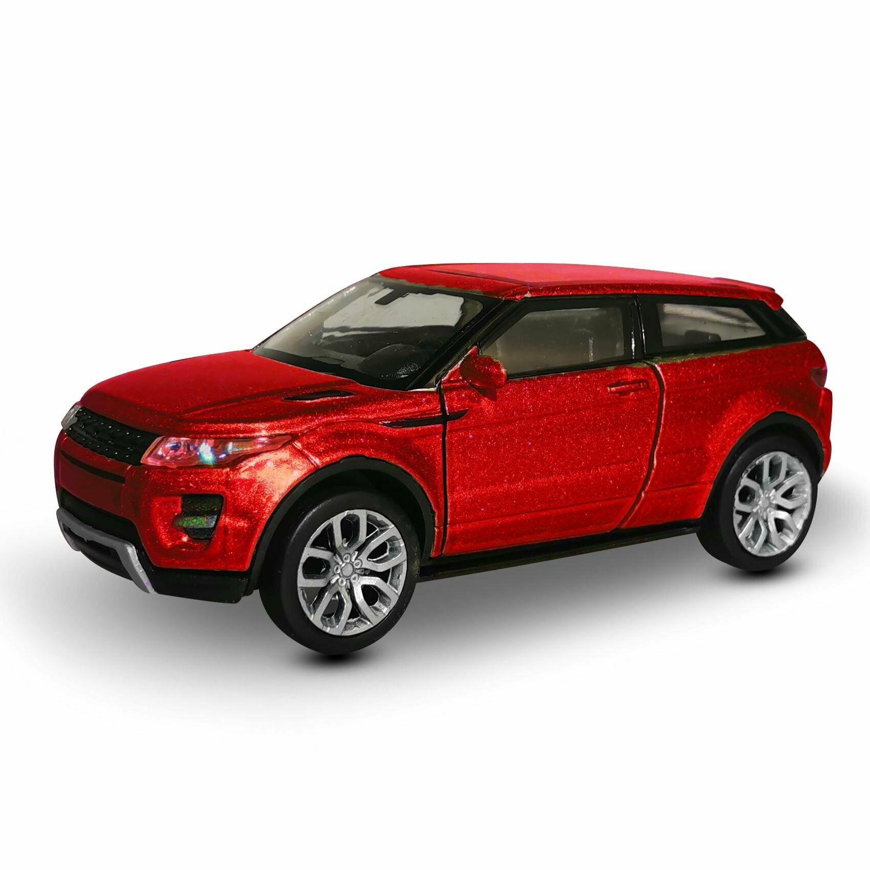 Машинка WELLY LAND ROVER RANGE ROVER EVOQUE Красный / модель машины 1:38 с пружинным механизмом