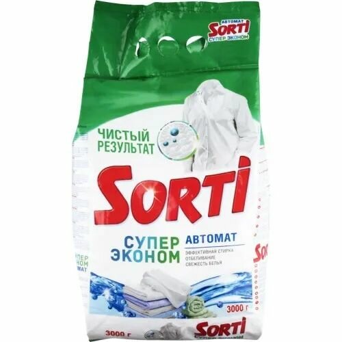 Sorti Стиральный порошок Супер Эконом, автомат, 3000 гр