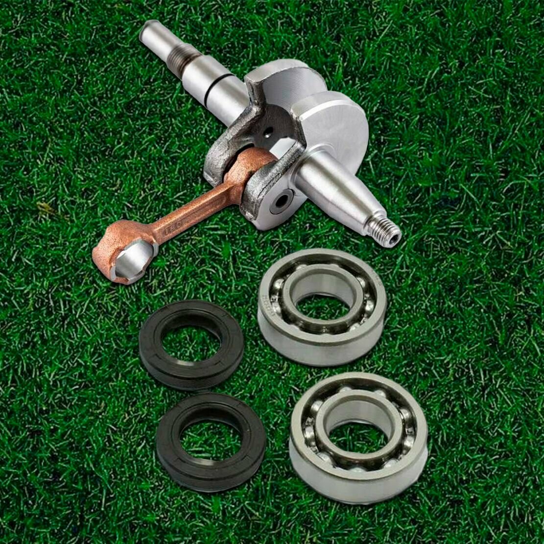 фото Коленвал с подшипниками и сальниками для бензопилы STIHL MS 180