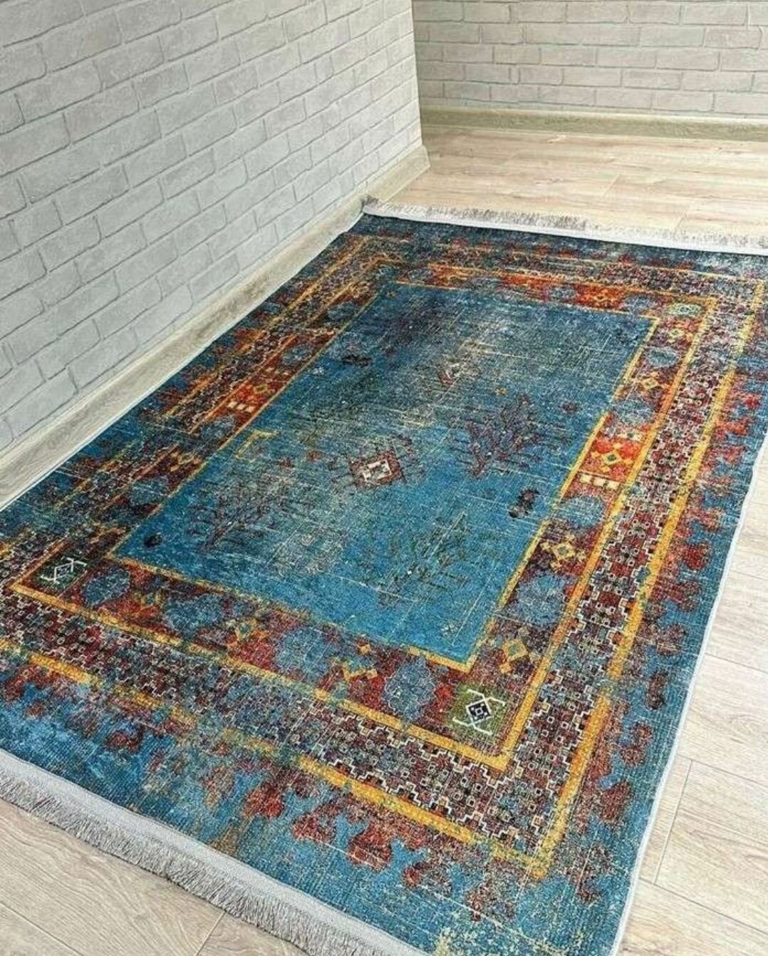Ковер безворсовый Турецкий килим хлопковый 12х18 метра