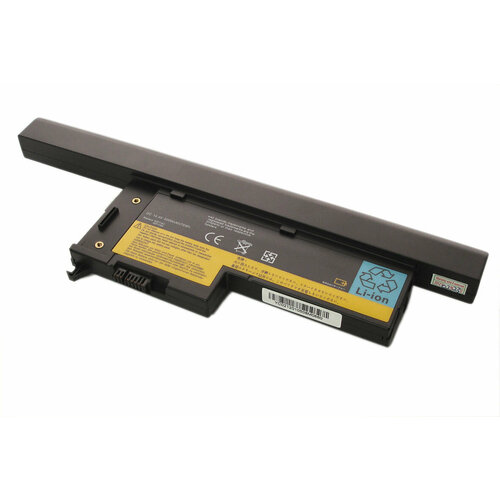 Аккумуляторная батарея для ноутбука Lenovo ThinkPad X60s, X61s серий (40Y6999) 5200mAh OEM черная аккумуляторная батарея аккумулятор для ноутбука ibm lenovo thinkpad x60s x61s 2600mah