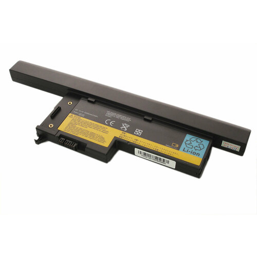 Аккумуляторная батарея для ноутбука Lenovo ThinkPad X60s, X61s серий (40Y6999) 5200mAh OEM черная аккумулятор для lenovo thinkpad x300 43r9253 43r9255 43r1965 43r1967 asm 42t4519 asm 42t4523 fru 42t4518 fru 42t4522