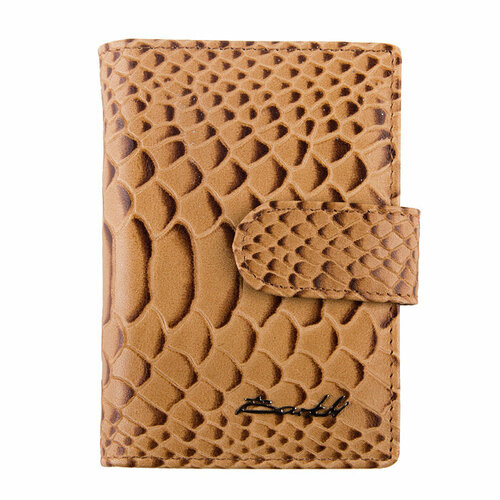 Визитница GIORGIO FERRETTI, гладкая, бежевый рюкзак мессенджер giorgio ferretti текстиль натуральная кожа внутренний карман бежевый