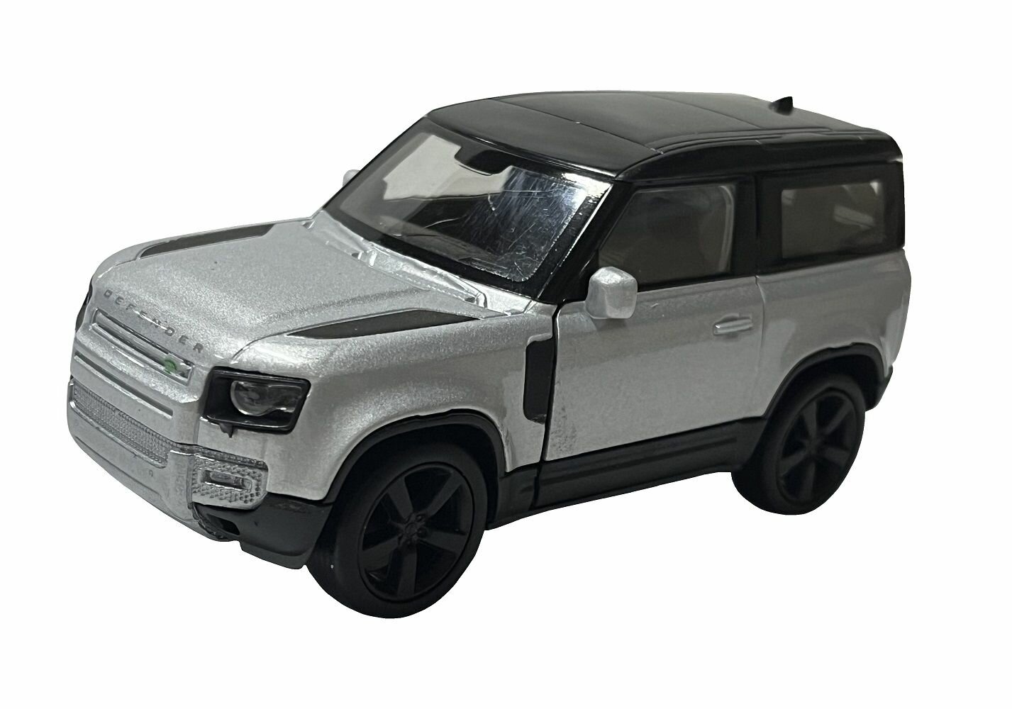 Модель машины 1:38 Land Rover Defender 2020 серый Welly